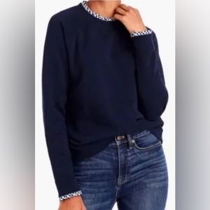 j.Crew Mercantile navy pullover with zipper
